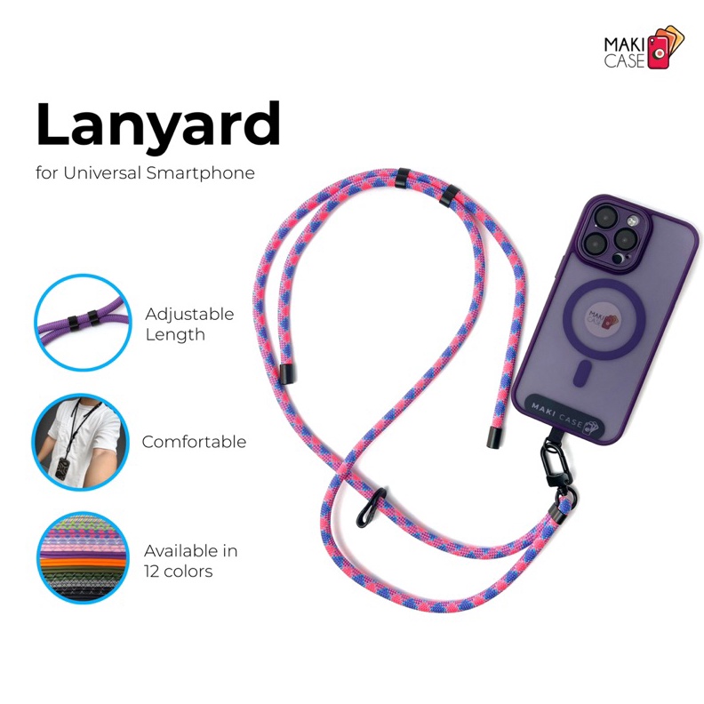

KODE G3L Makicase Tali Lanyard Japan Premium Anti Pegal