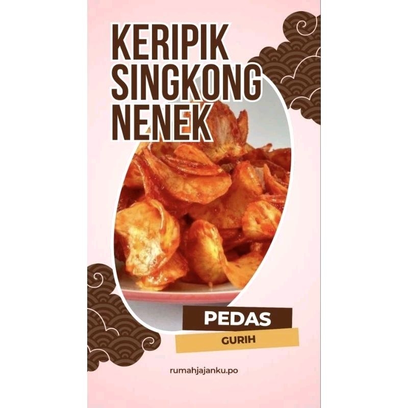 

keripik singkong pedas, original