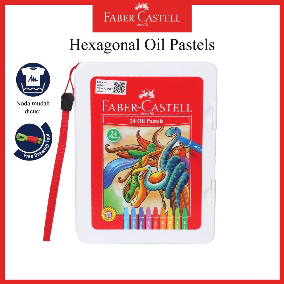 

Crayon Faber Castell Hexagonal Oil Pastel 24 Warna Free Perpect Drawing Tools d R8I8