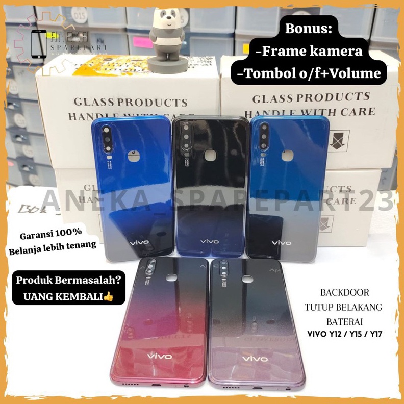 KODE S94B backcover backdoor VIVO Y12  Y15  Y17 219 cover belakang tutup casing belakang tutup bater
