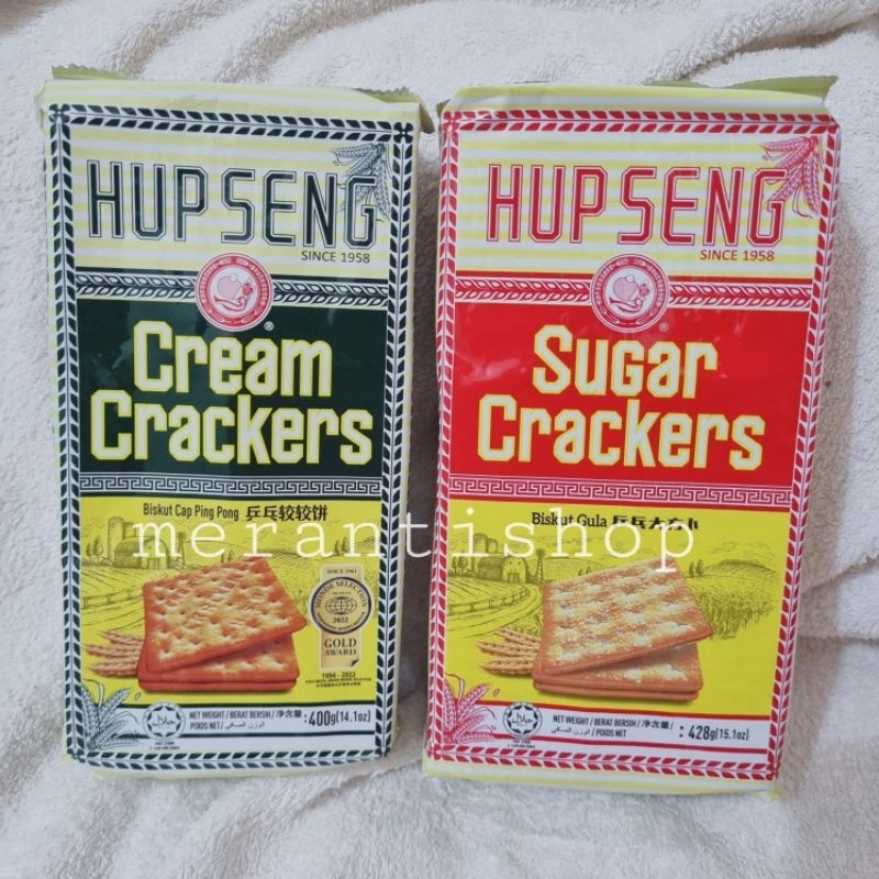 

HUP SENG Cream Crackers/Biscuit Malaysia / Biskuit Cap Ping Pong