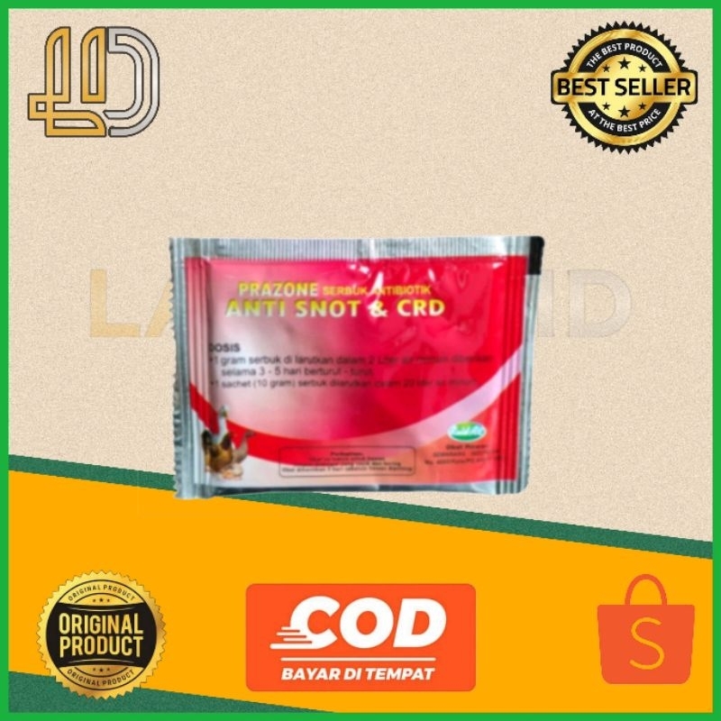 2bks antisnot prazone 20kapsul obat ayam burung anti snot mata berbusa bengkak murah Lampam ID