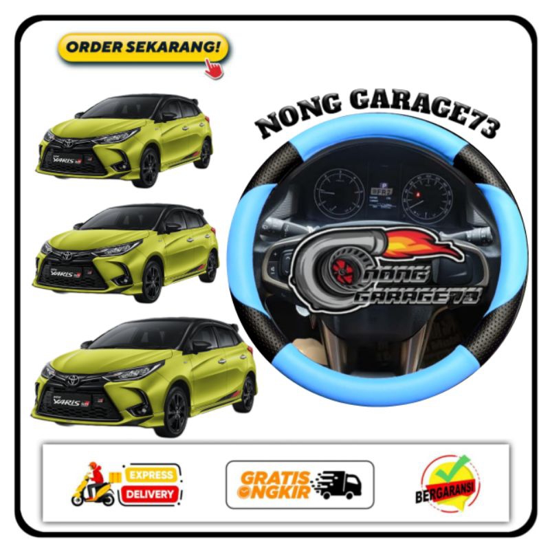 Sarung stir mobil yaris, Cover setir mobil yaris, Bungkus stir variasi mobil yaris
