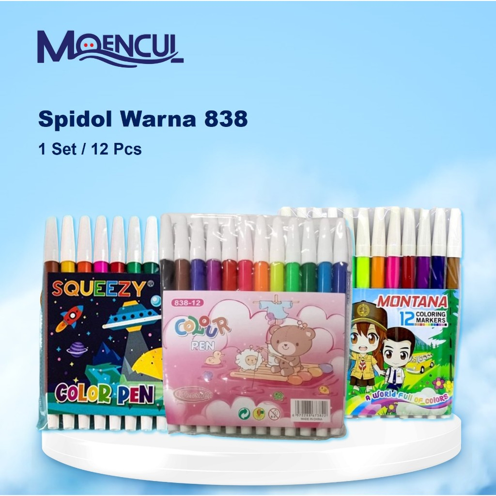 

Spidol 838 / Spidol Warna / Color Pen 838 / Moencul