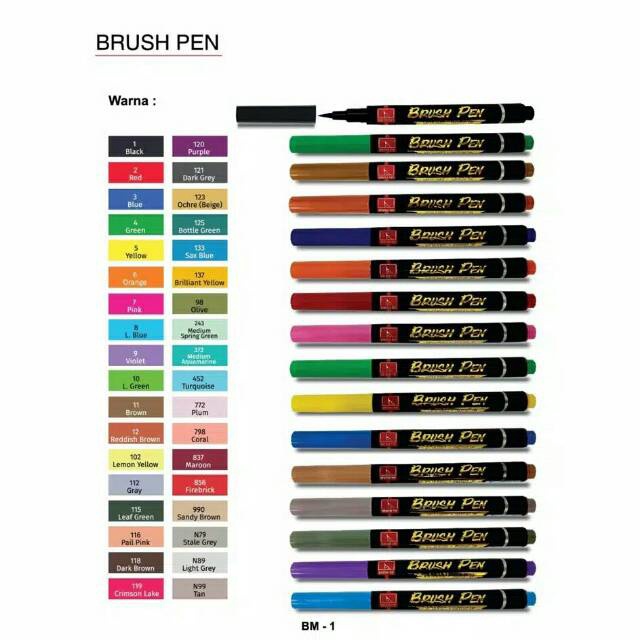 

SALE Spidol Kuas Snowman BM1 Brush Pen Marker Harga Satuan