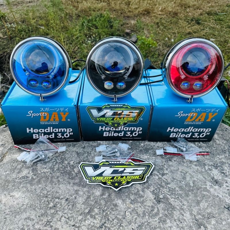 BILED LASER BILED CB 125 BILED LASER TERBARU DAY biled set batok cb 125 crom RGB BLUETOOTH/APK