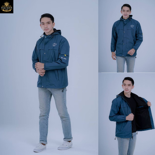 JAKET PARASUT PRIA WATERPROOF MOTIF JEPANG 6 WARNA / JAKET OUTDOOR PRIA ANTI AIR