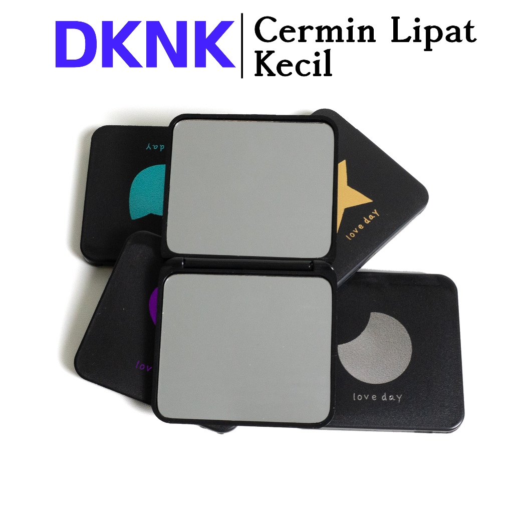 Kaca Cermin Lipat Kecil Mini Aesthetic Lucu Persegi