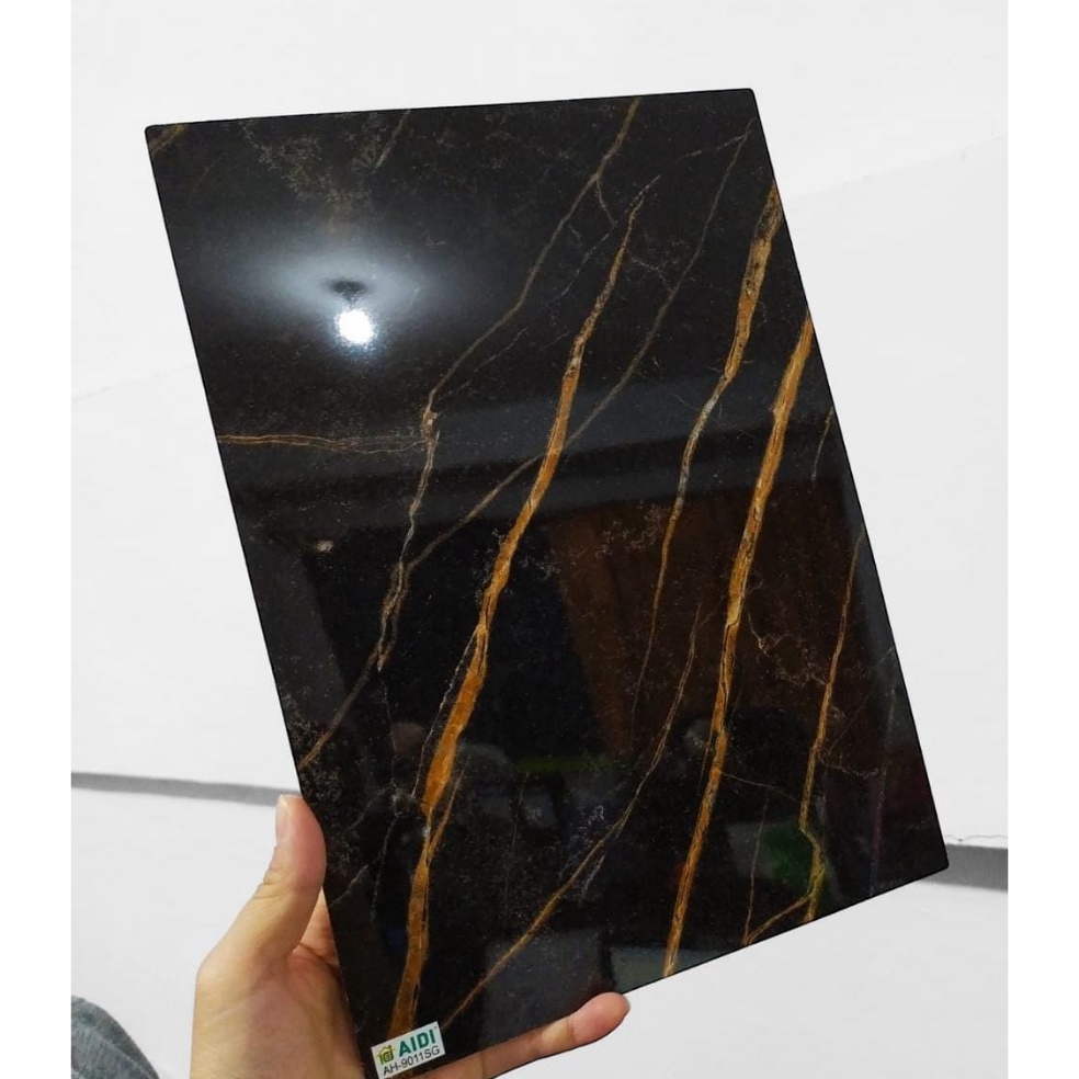 Terlaris AH 911SG GOLD CLOUD MARBLE HPL AIDI HPL MARMER HPL GRANIT HITAM HPL BLACK GRANIT HPL STONE 
