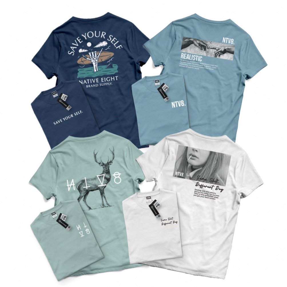 KODE G29X Kaos Pria Distro Keren Original 1  NATIVE8  SAVE YOURSELF