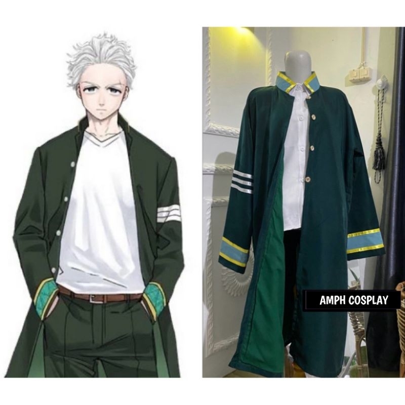Kostum Cosplay Jubah Umemiya Hajime Anime Wind Breaker Costume Cosplay Jubah Sekolah Bofurin