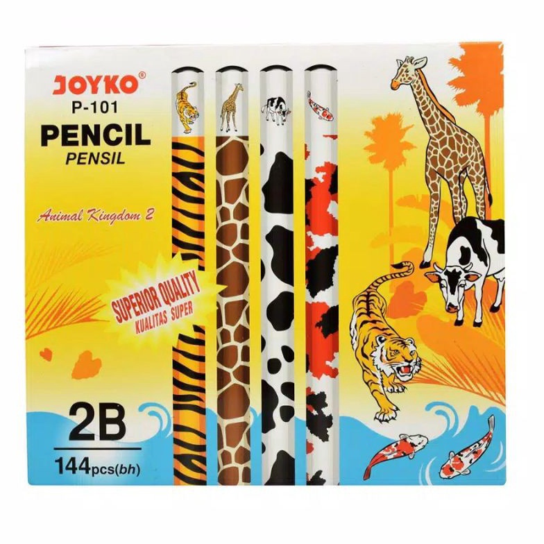 

PROMO SEMANGAT Pensil 2B P11 Animal Kingdom 2 Joyko Per Lusin
