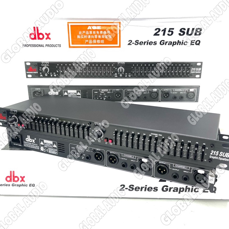 LANGSUNG ATC Equaliser DBX 215Sub  Equaliser DBX 215 EQ Garde A Equlisez Dbx215plus  Dbx215 Bagus Mu
