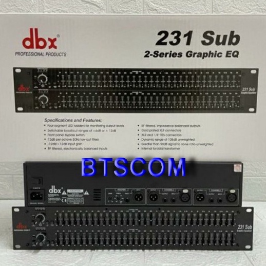 Model Baru EQUALIZER DBX231 DBX 231 PLUS SUBWOOFER TERBAIK EKUALISER SUB OUTPUT