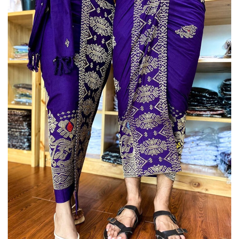 Couple semi songket // Semi songket bordir pasangan//