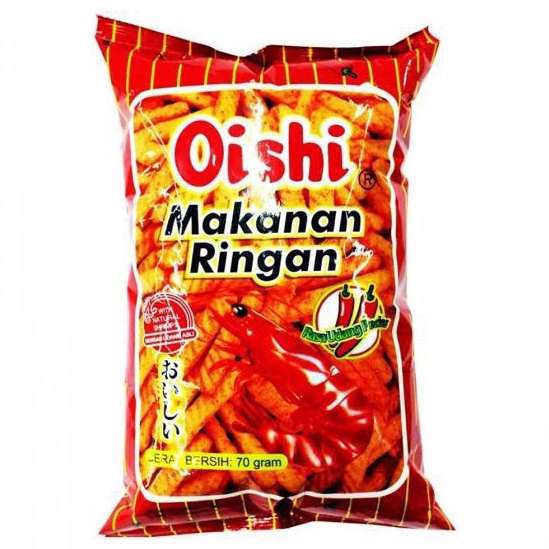 

BARU RESTOK OISHI kraker udang pedas 6g