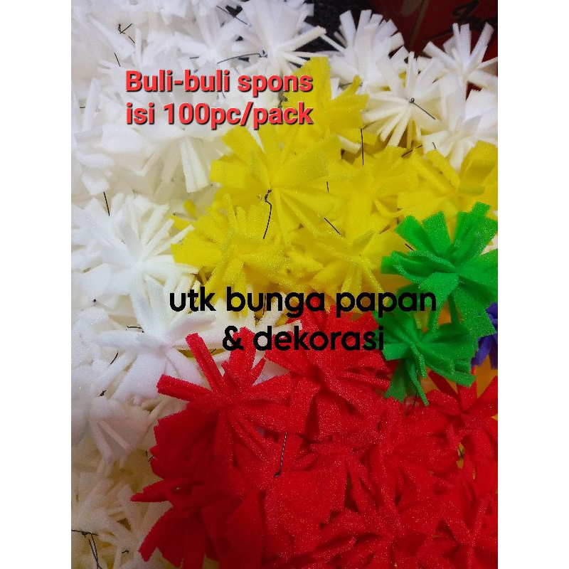 Buli-Buli Spon Papan bunga 100 pc/suyok/pompom spon