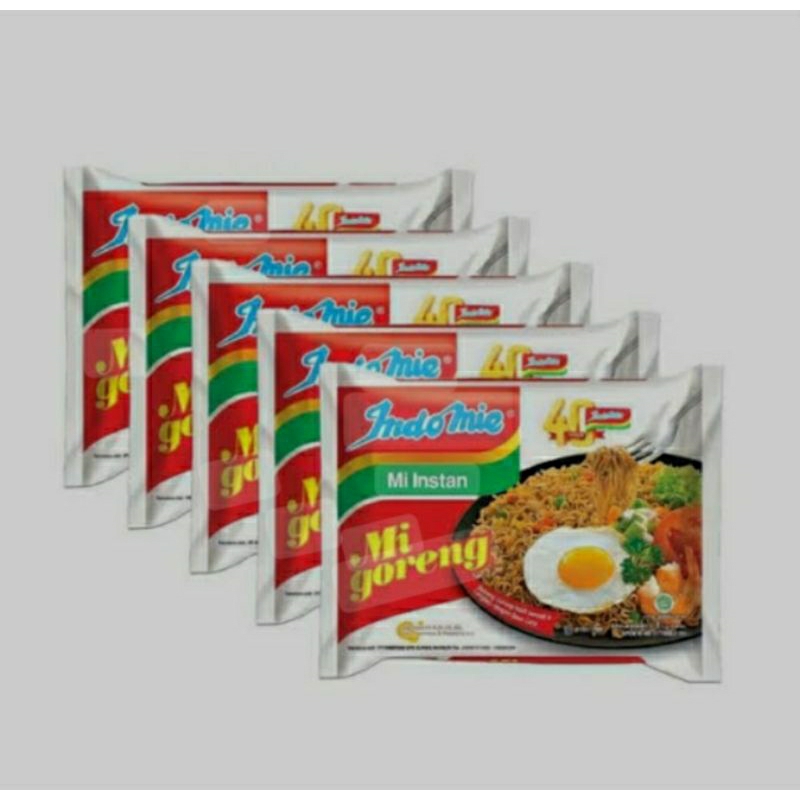 

Indomie Mie goreng Mie instan 5 bungkus x 85 gr