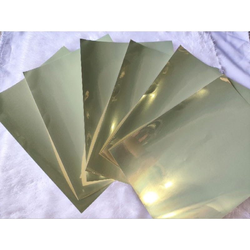 

⭐DIERS⭐STICKER GOLD HOLOGRAFIC WATER PROFF !!! A4/1 LEMBAR