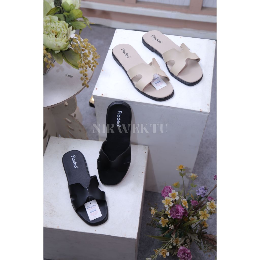 PROMO  Sandal fladeo slip on sandal fladeo premium sandal selop wanita termurah