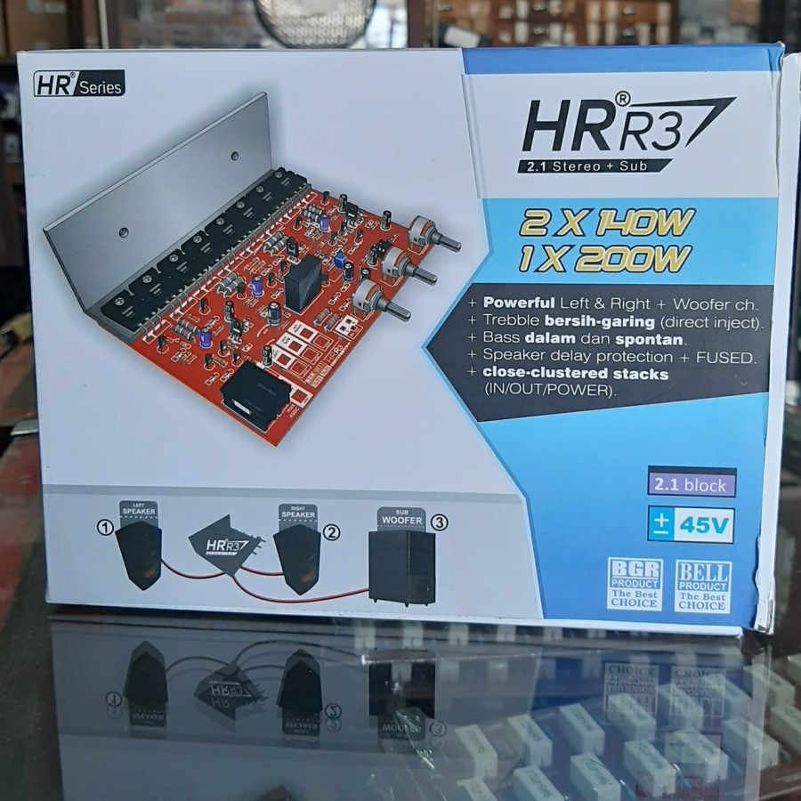 kit speaker aktif 2.1 bell