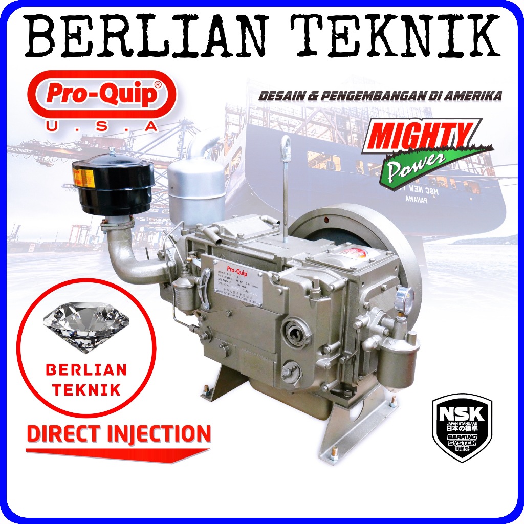 Mesin Penggerak Solar Engine Diesel Proquip QZS 1115 TT / 27 HP Tanpa Tangki