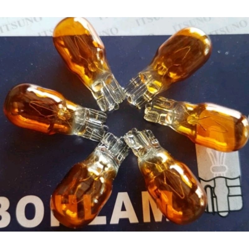 Dop Riting Bohlam Lampu Sen Sein Tancap T13 12v Orenge