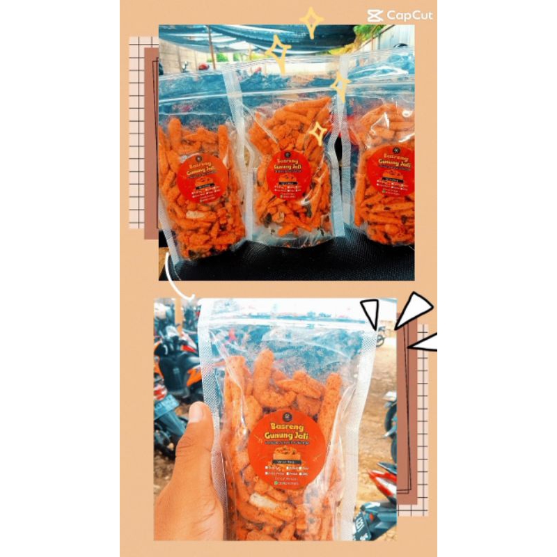 

(3pcs) Basreng Pedas Daun Jeruk 50gr