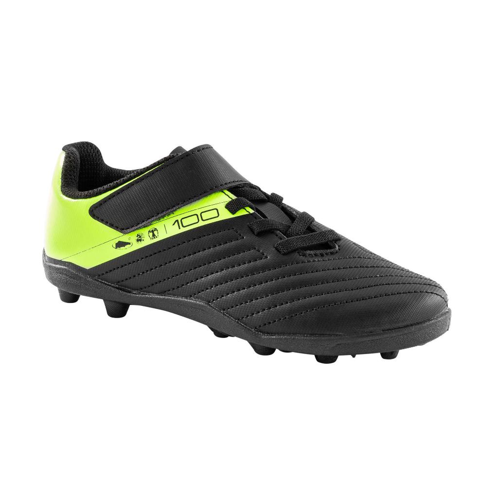 Decathlon Kipsta Sepatu Bola Agility 100 - Hitam/Kuning- 8590458