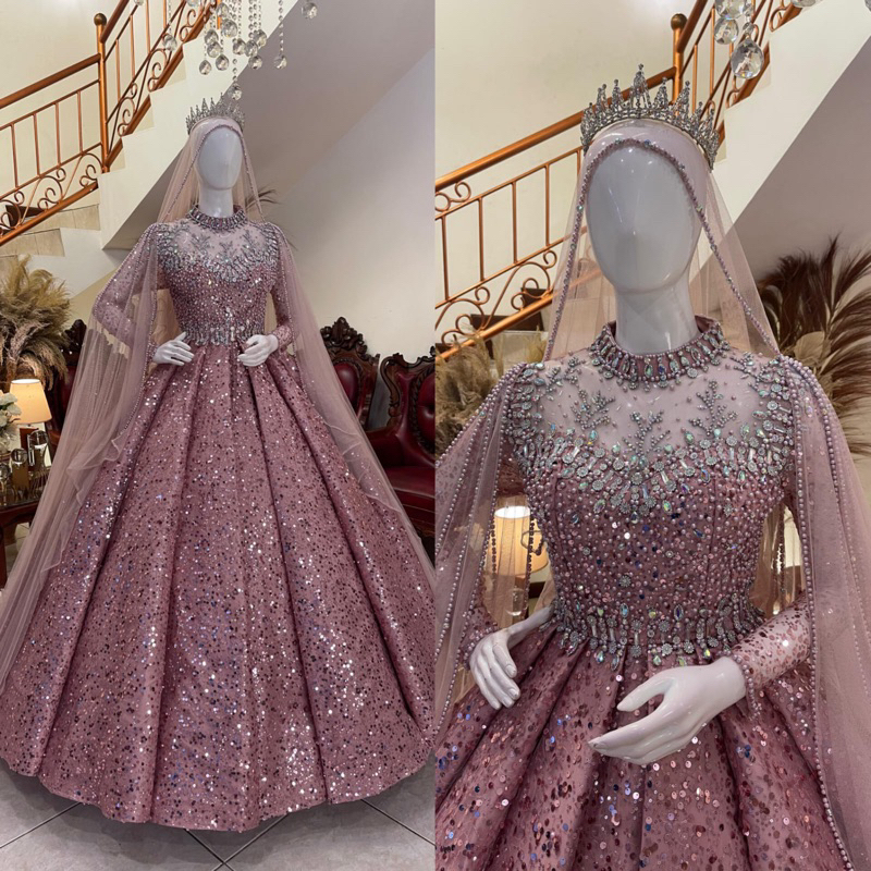 Gaun pengantin | Gaun pengantin terbaru | Gaun pengantin mewah elegan | Gaun pengantin wanita