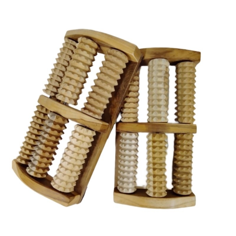 Alat Pijat Refleksi Kaki Tradisional Kayu 6 Roll/ Alat Pijat/ Alat Refleksi/ Alat Akupuntur/ Alat Pi