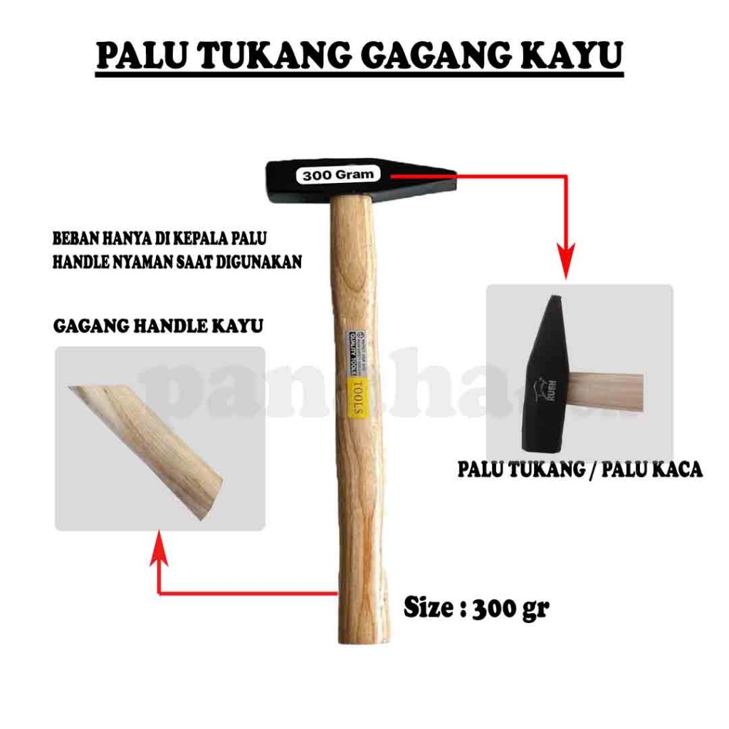 Palu Tukang Gagang Kayu 300gram