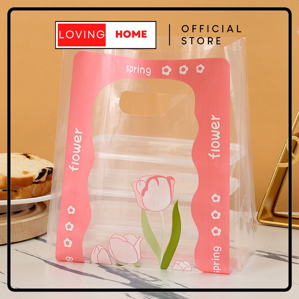 

LOVING HOME - Kantong Plastik Kemasan Kado Hadiah Gift Flower Spring Bingkisan Premium