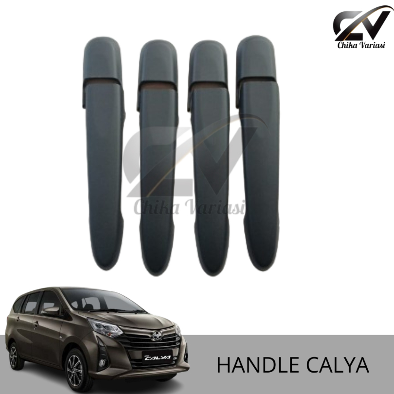 Cover Handle Pegangan Pintu Mobil Calya 2016 - 2024 Hitam Doff