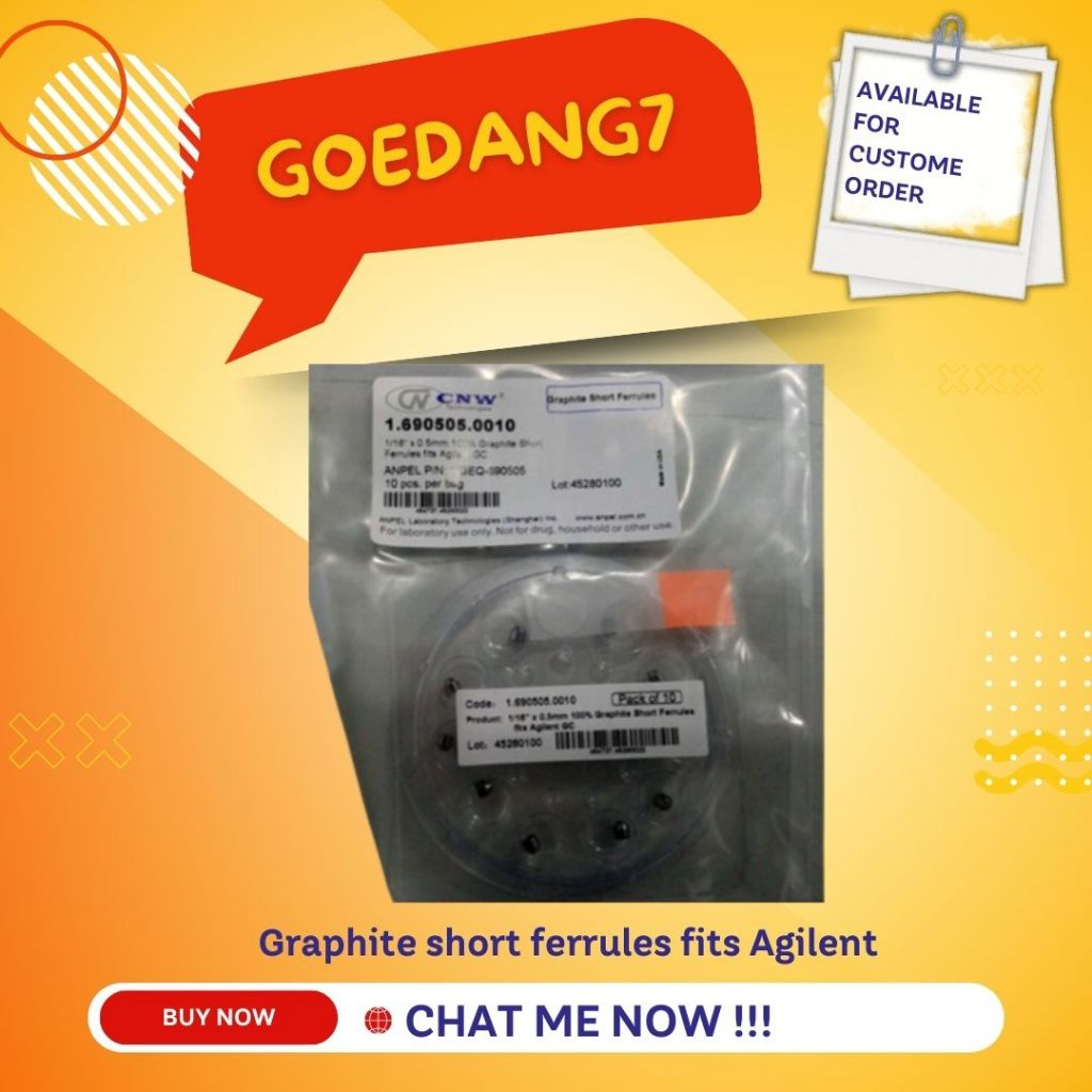 Graphite short ferrules fits Agilent