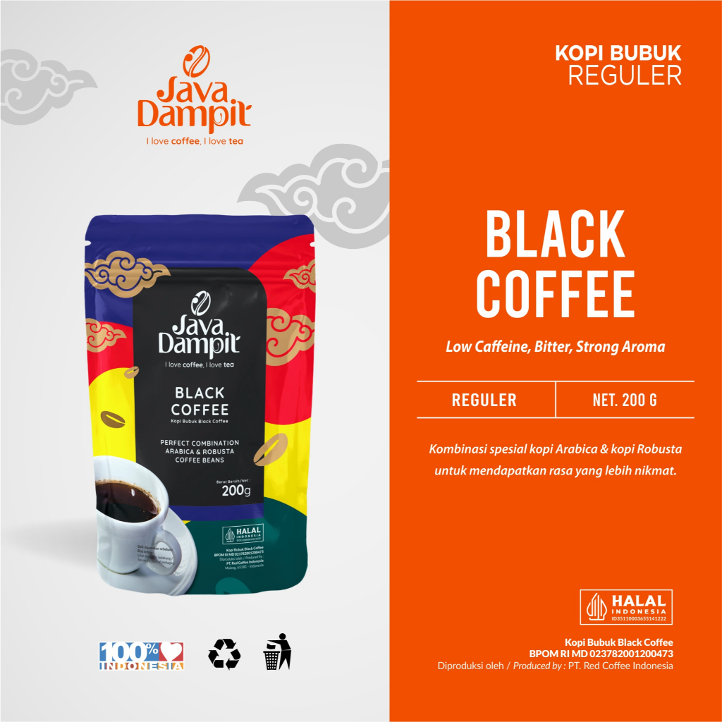 

KOPI BUBUK BLACK COFFEE HITAM HALUS 70g & 200g