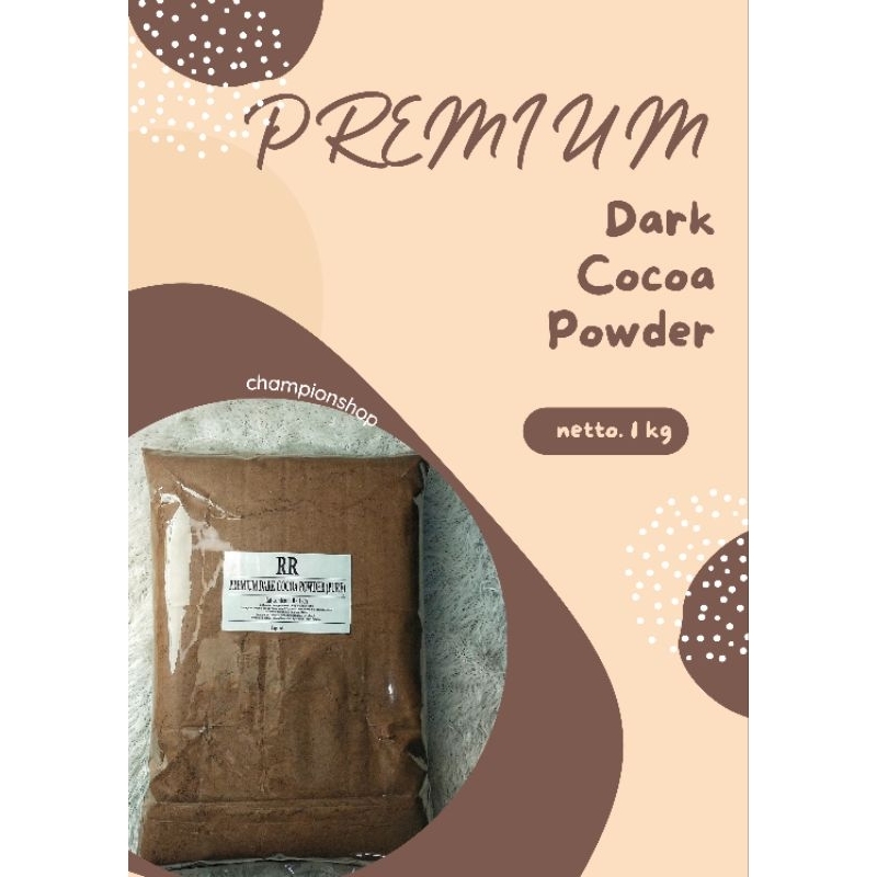 

Cokelat Bubuk Murni 1kg. Dark Alkalized Premium.
