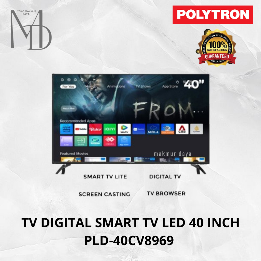 Polytron Smart Tv LED PLD40CV8969 / PLD 40CV8969 /PLD-40CV8969 ORIGINAL 40CV