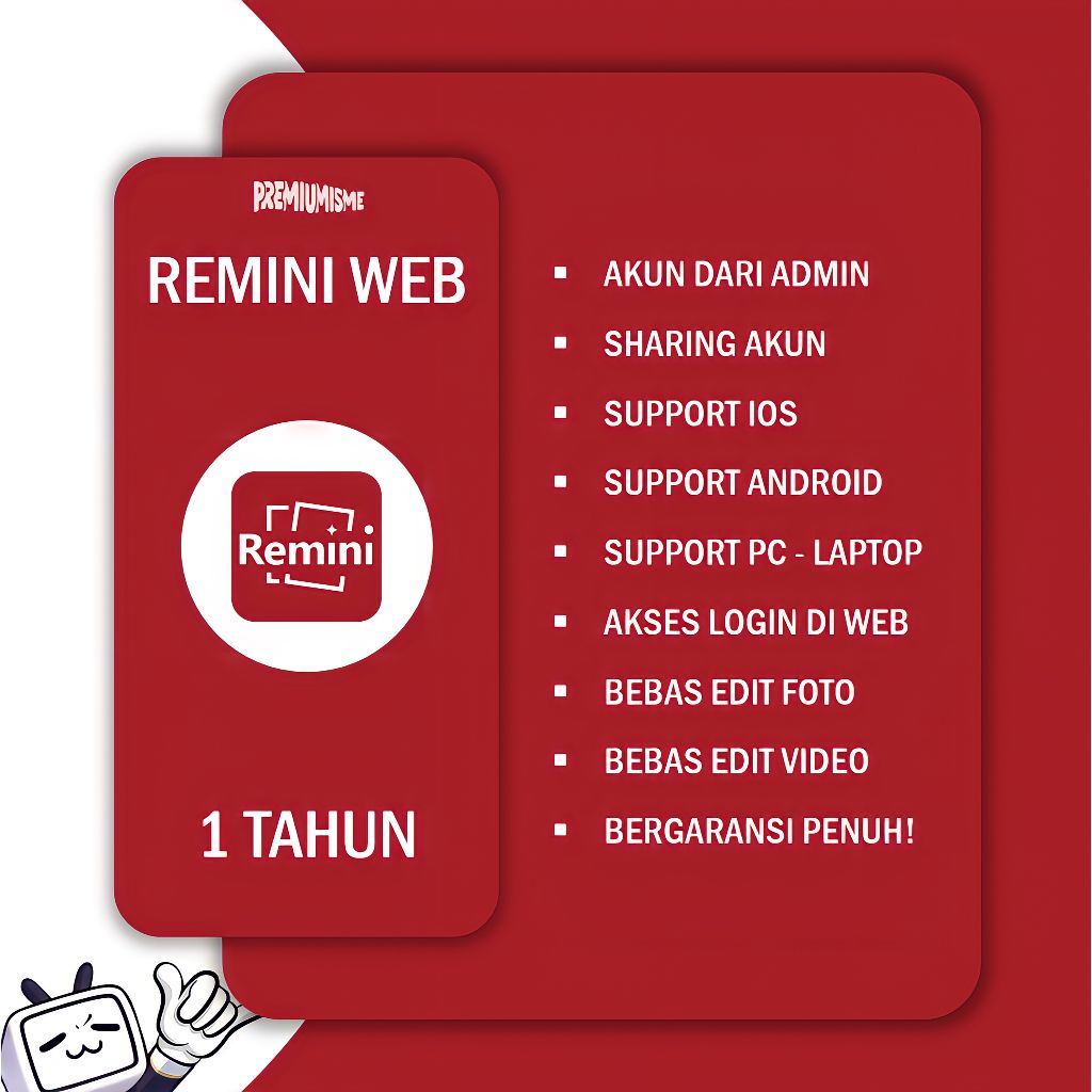 REMINI PRO 1 TAHUN [IOS & ANDROID]