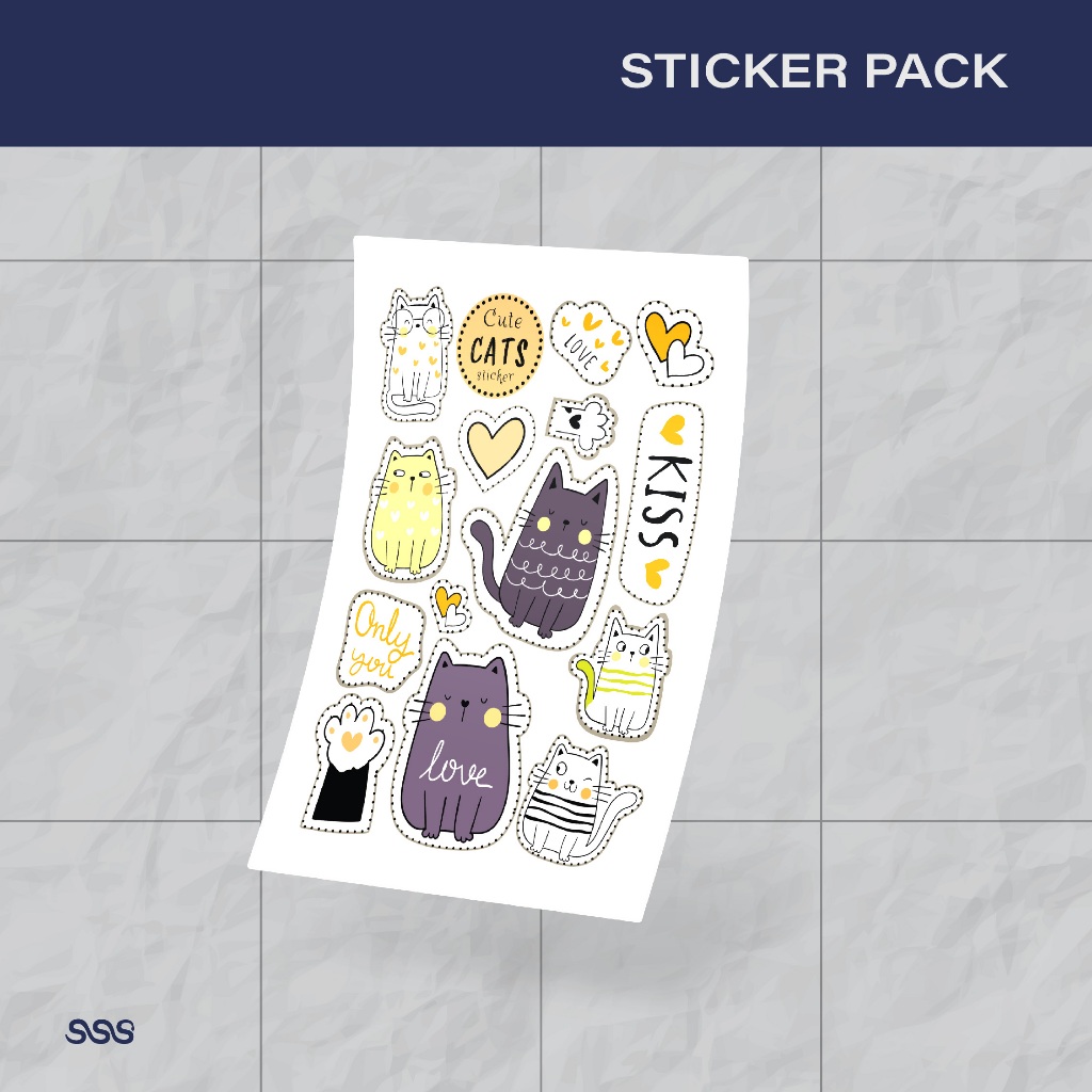 

STICKER KUCING / STIKER LAPTOP / STICKER PACK AESTHETIC 007