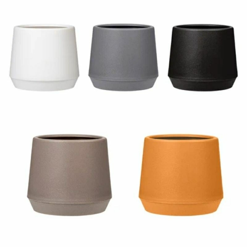 Greenleaf Vas bunga plastik tanaman hidup-vas bulan lonjong