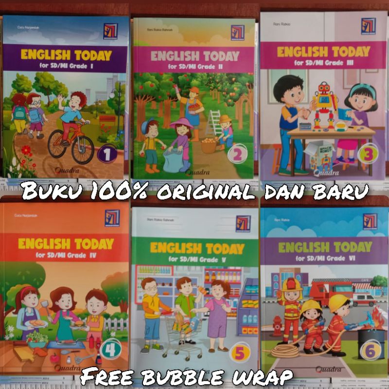 ENGLISH TODAY SD/MI KELAS 1.2.3.4.5.6 KURIKULUM MERDEKA QUADRA
