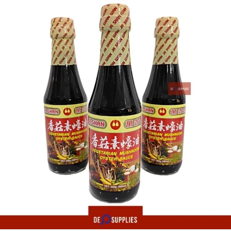 

Wan Ja Shan Vegetarian Mushroom Oyster Sauce 300ml - Wanjashan Saus Tiram Tirem Rasa Jamur