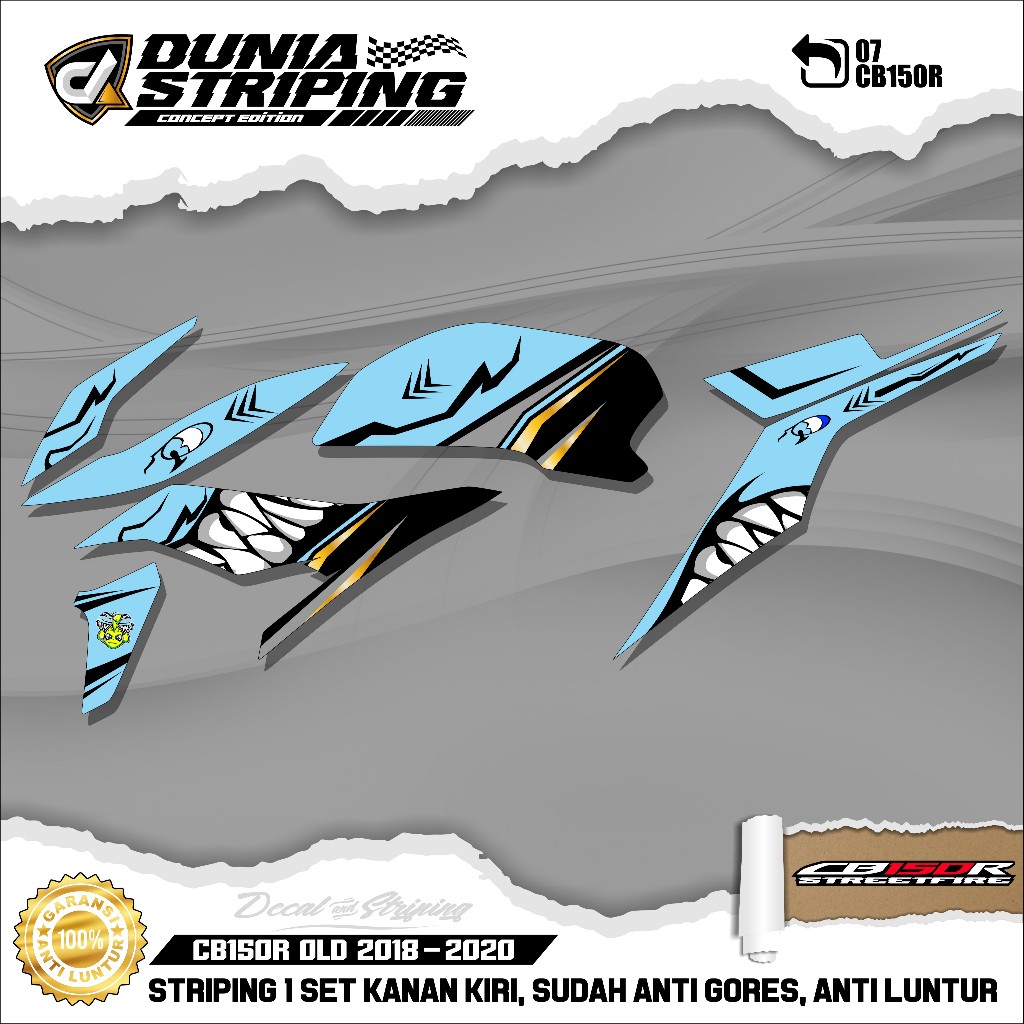 Striping Stiker Lis Variasi CB150R NEW Streetfire 2018/2019/2020