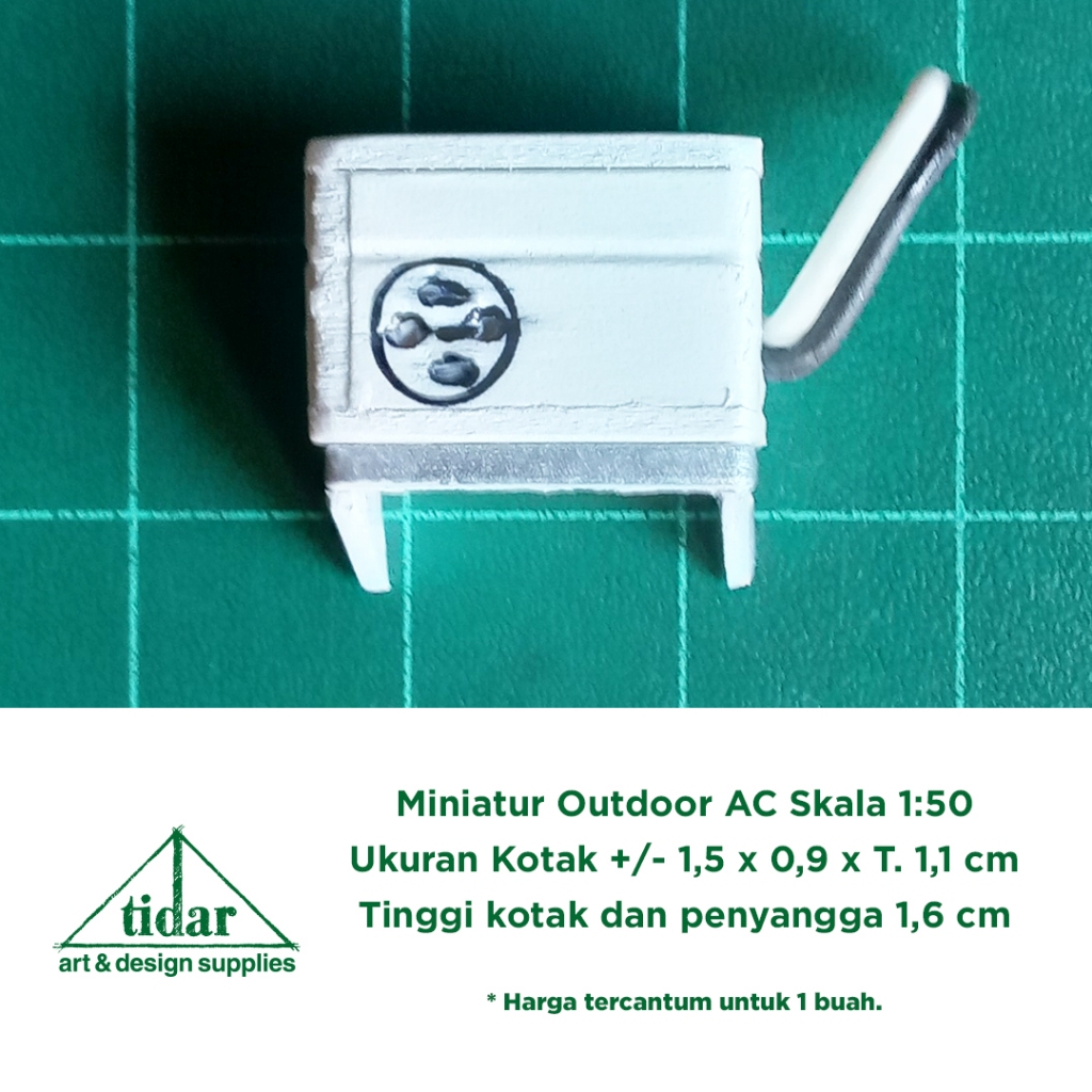 

[MR] MH - Miniatur Outdoor AC Skala 1:50 - Maket Air Conditioner Dinding