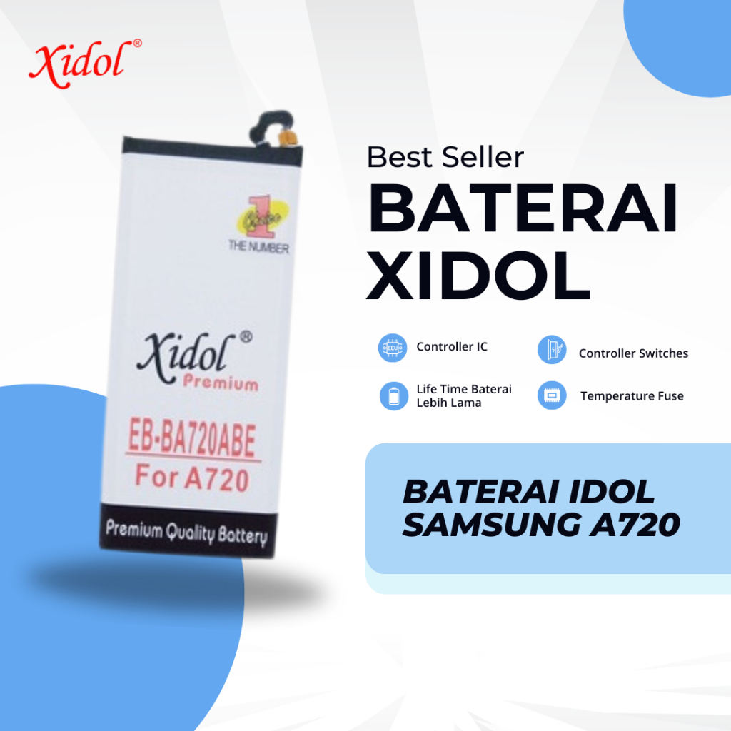 BATERAI XIDOL SAMSUNG A720 PREMIUM BERGARANSI