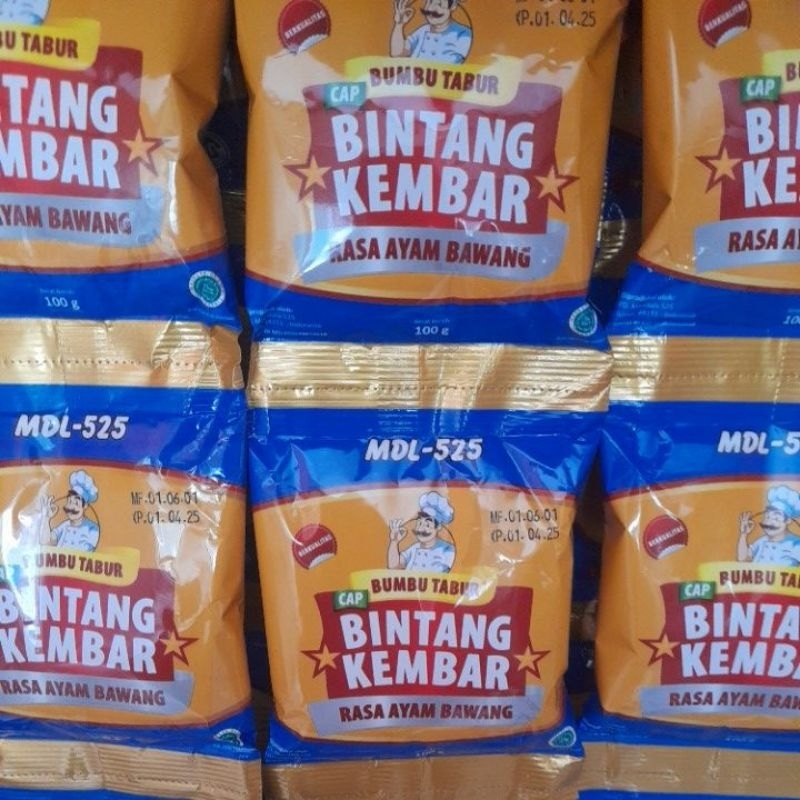 

bumbu tabur rasa ayam bawang cap bintang kembar 100gr