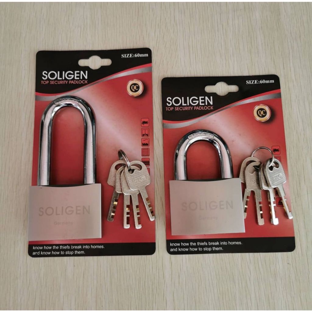 Gembok Soligen Full Kuningan Brass 40 mm 50 mm 60 mm Gembok Soligen Anti Potong Anti Kimia Anti Bobo