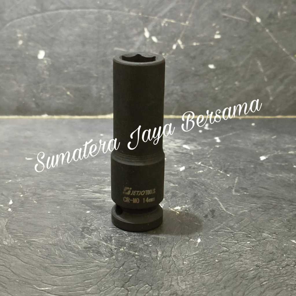Mata sok impact panjang DR 1/2" 14mm Socket Kunci shock 14 MM Long
