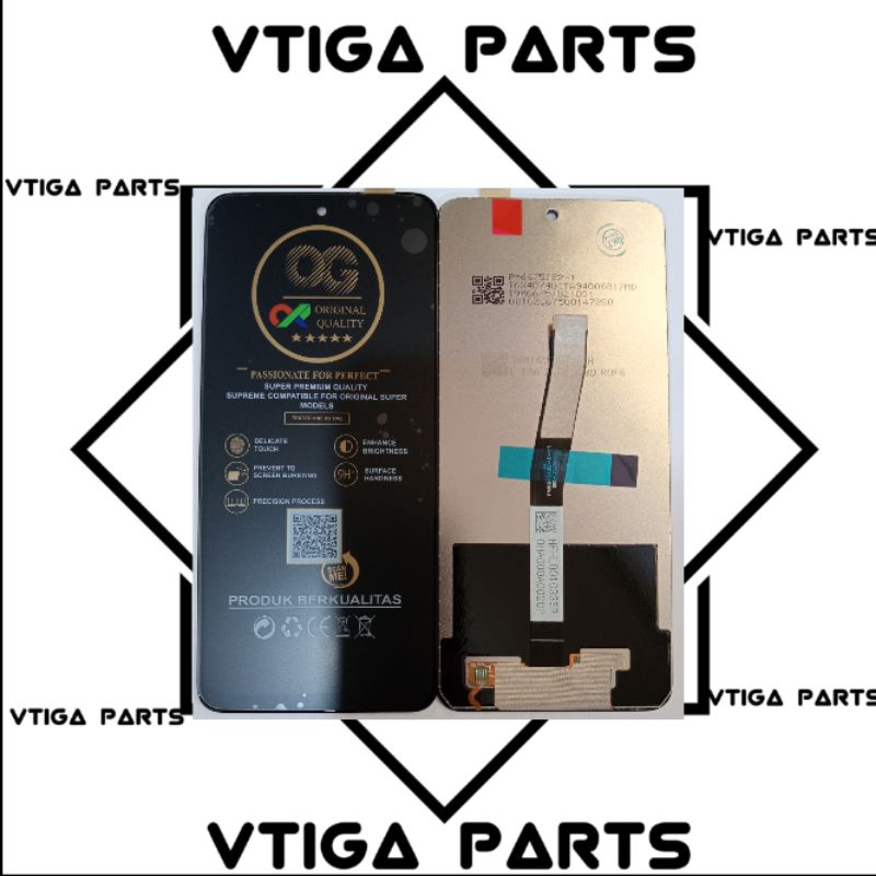 LCD FULL SET XMI REDMI NOTE 9 PRO / NOTE 9S BLACK